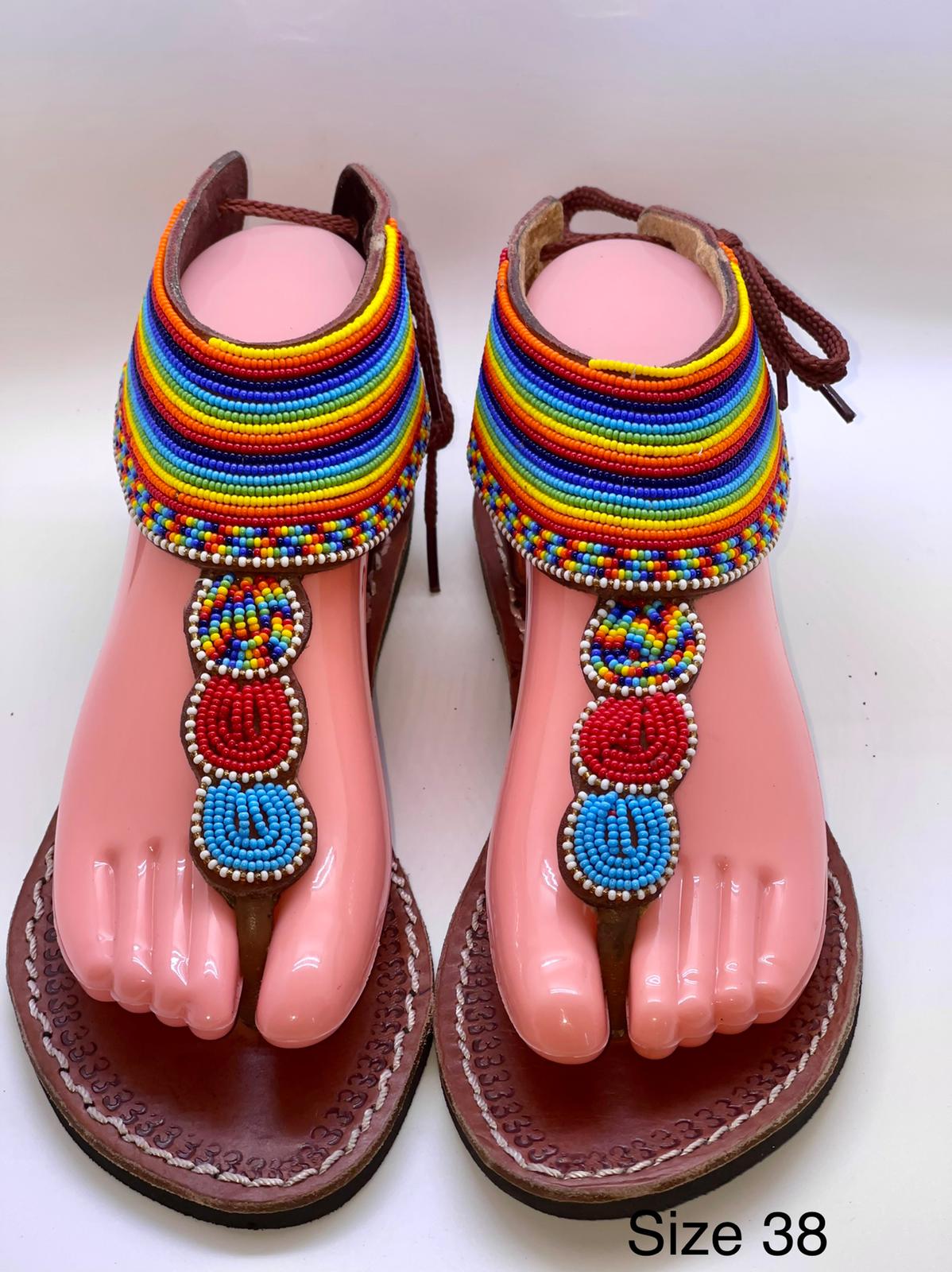 Colorful 2024 leather sandals