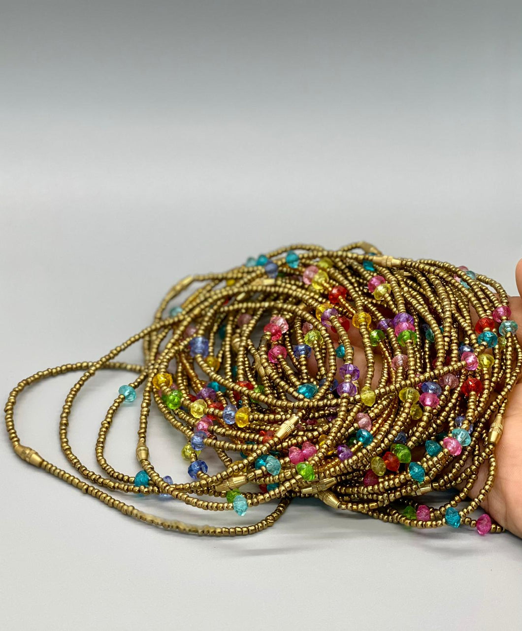 Bronze Rainbow Anklet beads