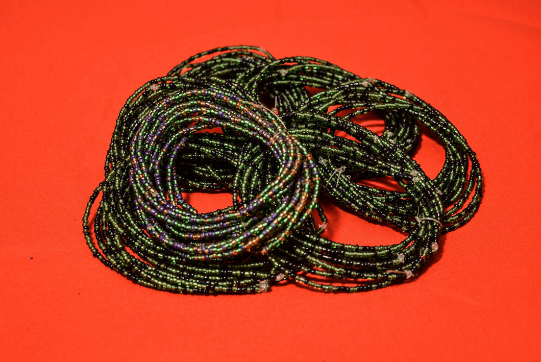 Handmade Maasai Black Bead Bracelets